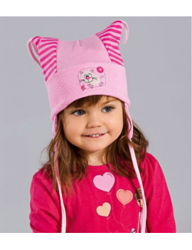 MY KITTY BABY HAT PINK
