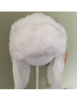 Warm Faux Fur Hat White